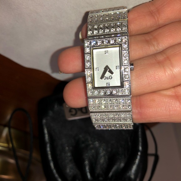 D&G Diamond Encrusted Link Watch - Picture 2 of 8